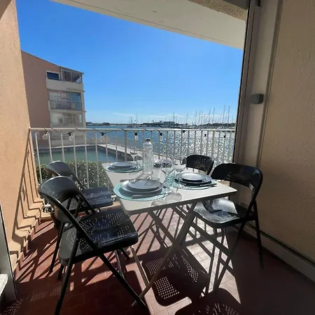 Apartment - Bellevue Agreable Toutes Saison 4 Couchages - Climatisation - Parking Prive - Piscine Sur - Vue Magnifique Et Rare - Situation Optimum - Les Argonautes - Ile Des Pecheurs - Cap D'agde