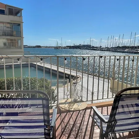 - Bellevue Agreable Toutes Saison 4 Couchages - Climatisation - Parking Prive - Piscine Sur - Vue Magnifique Et Rare - Situation Optimum - Les Argonautes - Ile Des Pecheurs - Cap D'agde Apartment Agde